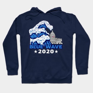 Blue Wave 2020 Graphic Design Hoodie